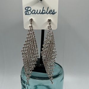 Baubles Chandelier Austrian Crystal Silver Earrings $12 EA or Bundle 3/$20